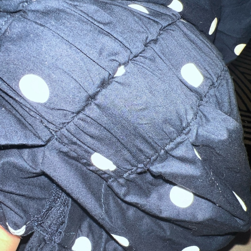 Old Navy Womens Size Medium Blue White Stripe Cutout Midi Button Shirt Dress NWT - Picture 10 of 10